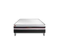 Ensemble 140x190 matelas FORM + sommier kit noir