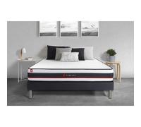 Ensemble 140x190 matelas FORM + sommier kit noir