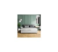 Ensemble 140x200 matelas LANCASTER ressorts ensaches et memoire de forme + sommier kit blanc