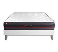 Ensemble 140x200 matelas REGEN à mémoire de forme + sommier kit blanc G