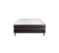 Ensemble 140x200 matelas REGEN à mémoire de forme + sommier kit noir