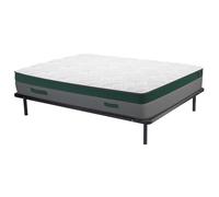 Vente-unique - Ensemble 160 x 200 cm Cadre à Lattes + Matelas Ressorts ensachés ép.22cm - Prestige de YSMÉE