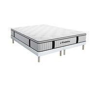 Vente-unique - Ensemble 180 x 200 cm sommier + Matelas Ressorts ensachés surmatelas intégré ép.28cm - American Dream de YSMÉE