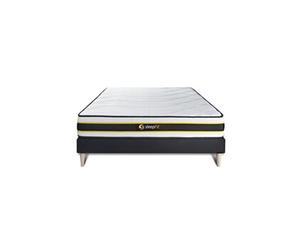 Ensemble 180x200 matelas FLEXY + sommier kit noir