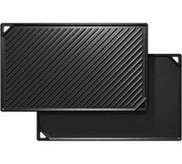 Ensemble 2-en-1 en fonte double face pour four et poêle - 41,8 x 24 cm - pour grill, four et poêle - 1 pièce