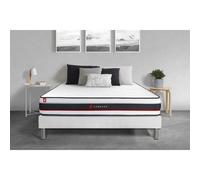 Ensemble 200x200 matelas FORM + sommier kit blanc