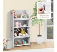Ensemble 3 pièces table et chaises pour enfants Table d'activités 4 en 1 avec 2 chaises empilables grises et blanches