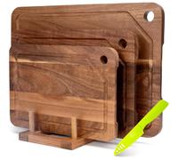 Ensemble 3 Planches à Découper en Bois d’Acacia