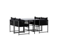Ensemble 4 chaises et table de jardin Noto