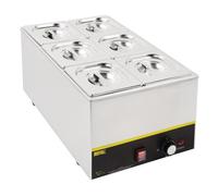 Ensemble 6 Bacs Inox GN 1/6 avec Couvercles et 2 Entretoises - Vogue