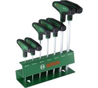 Ensemble 7 tournevis hexagonaux T Bosch ¿ Poignées bi-composant ergonomiques, embouts HEX2¿HEX10