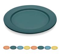 Ensemble 8 assiettes incassables en plastique vert