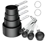 Ensemble 8 tasses et cuillères doseuses en inox