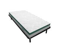 Ensemble 90 x 190 cm cadre à lattes + matelas ressorts ensachés ép.22cm - PRESTIGE de YSMÉE