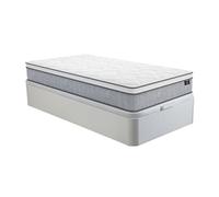 Ensemble 90 x 190 cm sommier coffre blanc + matelas ressorts ensachés ép.22cm - SERENITE de YSMEE