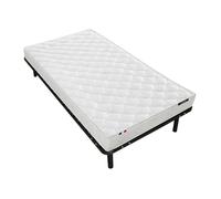 Ensemble 90 x 200 cm cadre à lattes + matelas mousse ép.15cm - ZEUS de YSMEE