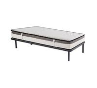 Ensemble 90 x 200 cm cadre à lattes + matelas mousse mémoire de forme ép.19cm - ORTHOMEMORY de YSMEE
