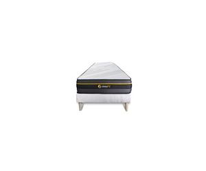 Ensemble 90x190 matelas ACTIVE + sommier kit blanc