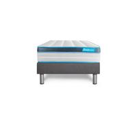 Ensemble 90x190 matelas BodyFit a memoire de forme + sommier kit gris