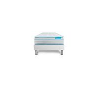 Ensemble 90x190 matelas BodyMax micro ressorts ensachés et mémoire de forme + sommier kit blanc