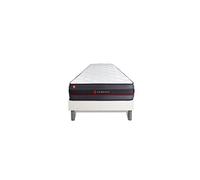 Ensemble 90x190 matelas REGEN à mémoire de forme + sommier kit blanc
