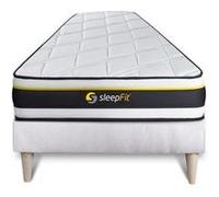 Ensemble 90x190 matelas SOFT + sommier kit blanc