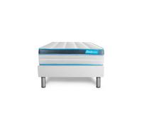 Ensemble 90x200 matelas BodyFit a memoire de forme + sommier kit blanc