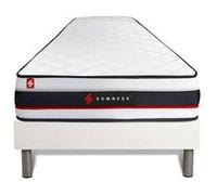 Ensemble 90x200 matelas FORM + sommier kit blanc G