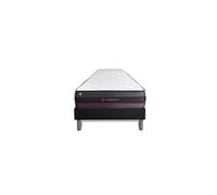 Ensemble 90x200 matelas REGEN à mémoire de forme + sommier kit noir