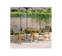 vidaXL Ensemble de jardin 3 pièces en bois massif d'acacia