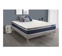 Ensemble ACTIFLEX CONFORT Matelas Ressorts ensaches+memoire de forme 160x200cm Maxi epaisseur + sommier KIT gris