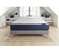 Actisom Ensemble matelas+sommier ACTIFLEX MAX Ressorts ensachés Mémoire de forme 120x190 cm Gris