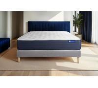 Ensemble Actiflex sleep 140x220cm + sommier KIT Gris - 22cm - Ressorts ensachs et mmoire de forme - Equilibr - Sommier kit Gris