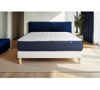 Ensemble Actiflex sleep 180x190cm + sommier KIT blanc - 22cm - Ressorts ensachs et mmoire de forme - Equilibr - Sommier kit Blanc