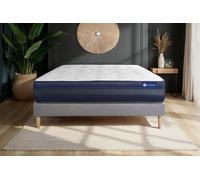 Ensemble Actiflex tech 180x190cm + sommier KIT Gris - 24cm - Ressorts ensachs et mmoire de forme - Tonique - Sommier kit Gris