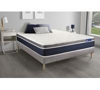 Ensemble ACTILATEX CONFORT Matelas Latex+memoire de forme 160x200 cm Maxi epaisseur 7zones de confort + sommier KIT gris