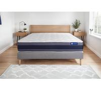 Ensemble ACTILATEX MORPHO 120x200cm sommier kit gris - 24cm - Latex et mmoire de forme - Moelleux - Sommier kit Gris