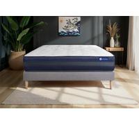 Ensemble matelas ACTILATEX TECH 160x200 Memoire de forme Maxi epaisseur 5zones de confort + sommier KIT gris