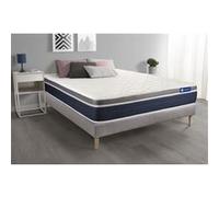 Ensemble ACTIMEMO CONFORT Matelas memoire de forme 140x200 cm Maxi epaisseur 7zones de confort + sommier KIT gris