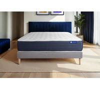 Ensemble matelas Mémoire de forme ACTIMEMO SLEEP 200x200 5zones de confort + sommier KIT gris