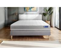 Ensemble matelas Mémoire de forme ACTIMEMO TOUCH 160x200 3zones de confort + sommier KIT gris G