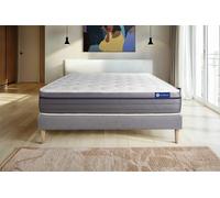 Ensemble Actimemo zen 130x210cm + sommier KIT Gris - 26cm - Mmoire de forme - Moelleux - Sommier kit Gris