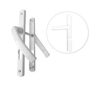 Ensemble alu porte étroite Ovalfiliz PRODIF - clé i - 24 mm - saillie réduite articulée - blanc - 58/70V5x80C7x100 - 675315
