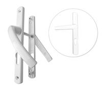 Ensemble alu porte étroite Ovalfiliz PRODIF - clé i - 24 mm - saillie réduite articulée - blanc - 58/70V5x80C7x100 - 675315