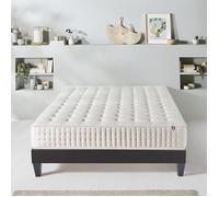 Ensemble Apollon 140x200 cm Matelas Mousse + Sommier Bois