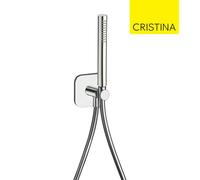 Ensemble applique prise d'eau douchette Chromé - CRISTINA ONDYNA PD65451
