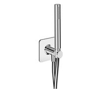 Ensemble applique prise d'eau douchette flexible ronde Chromé - CRISTINA ONDYNA FA47551