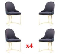 Ensemble Assise Coussin Bois 4x Chaises Meubles Nouveau Salle à manger Cuisine Groupe Set Chaise
