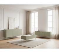 Ensemble ATLAS avec buffet 170 cm + meuble TV 170 cm + table basse 120 cm vert BOBOCHIC Vert
