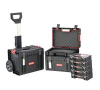 Ensemble avancé d'armoires à outils sur roulettes Boîtes et valises modulaires Atelier Entrepôt Ensemble modulaire PRO